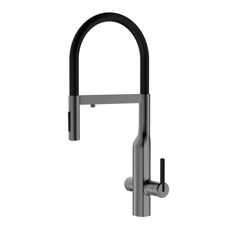 Brushed Rose Gold Brass Pull-Out Cold Water Hole