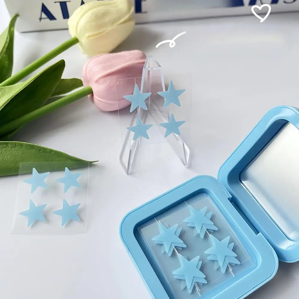 Cute Colored Star Decoration Stickers - Water-Based Gel