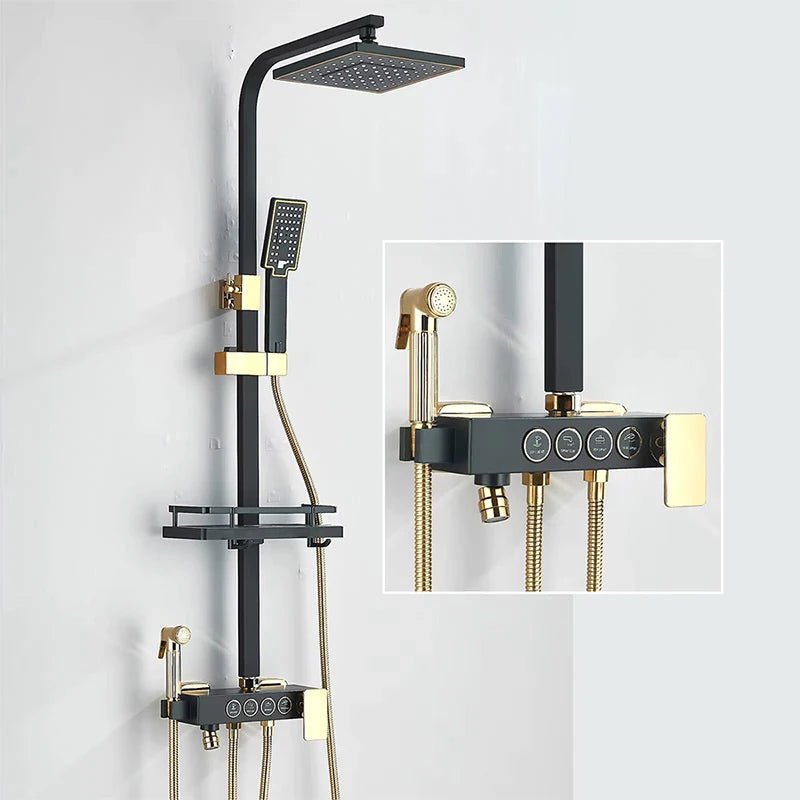 Shinesia Thermostatic Digital Display Shower Faucet Shower Mixer