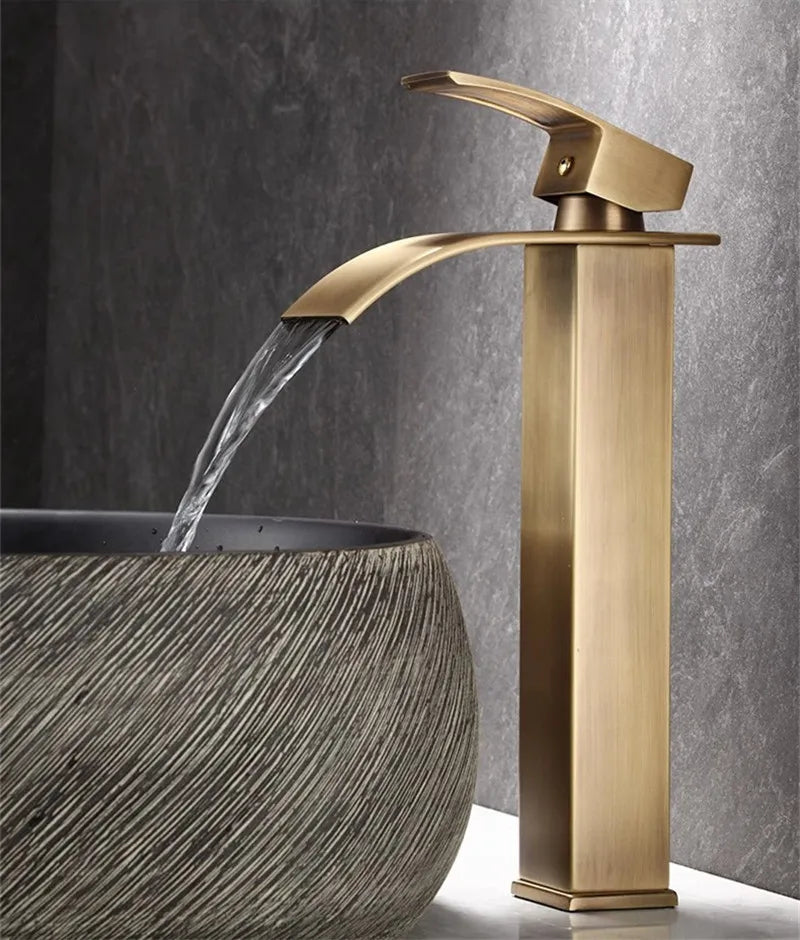 Bathroom Faucet Brass Antique Bronze Basin Faucets &