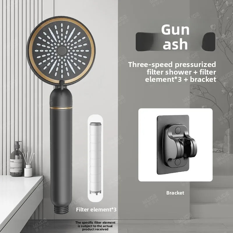 High Pressure Filter Shower Head Chlorine Removal Skin