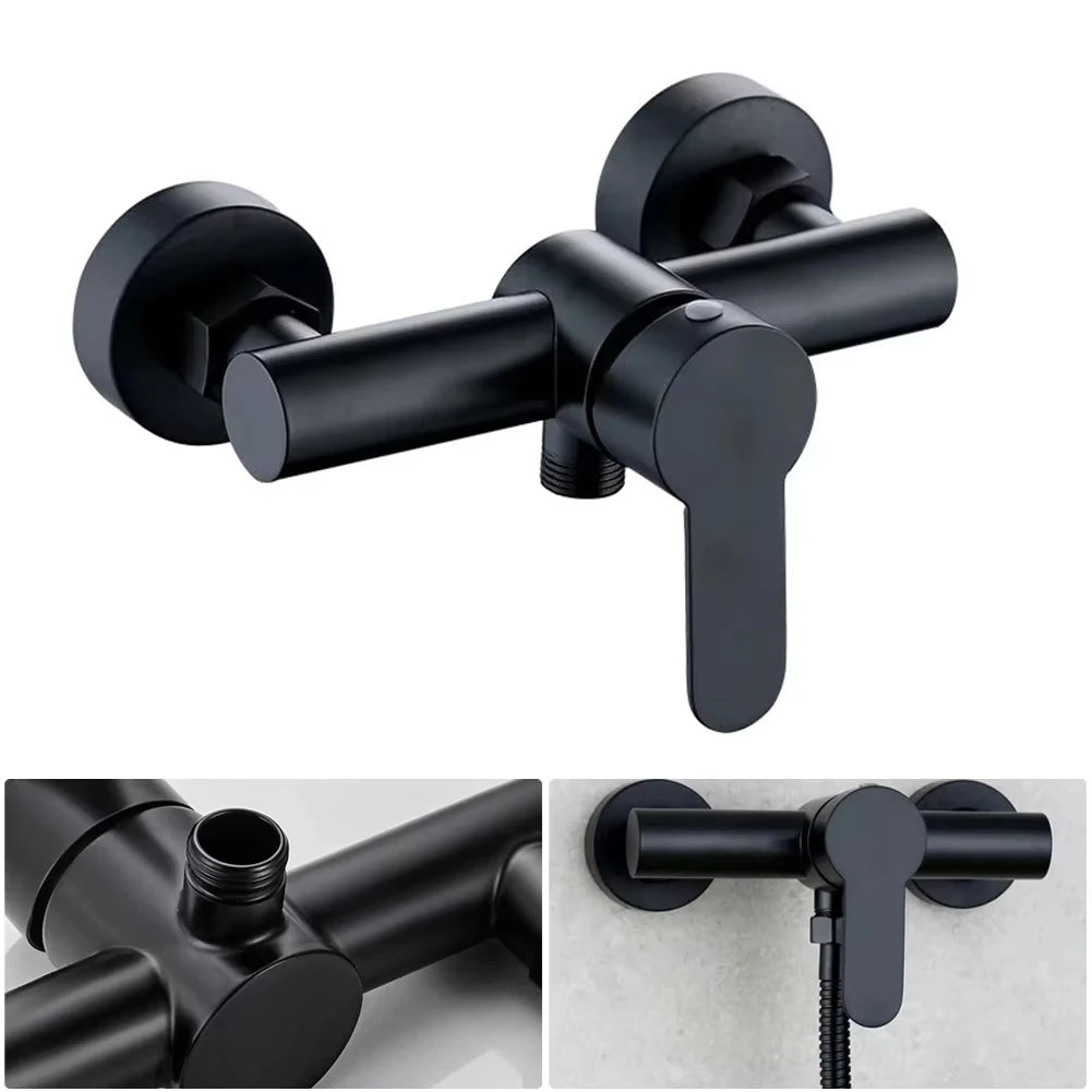 304 Stainless Steel Bathroom Shower Faucet Wall Mounted