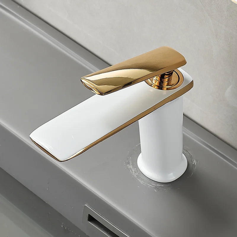 Basin Faucets Black Brass Faucet Cold Bathroom Sink