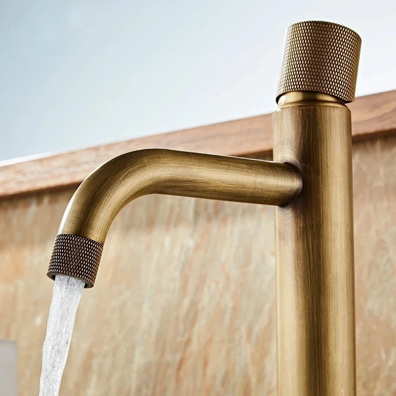 Basin Faucets Antique Bronze Bathroom Faucet & Cold