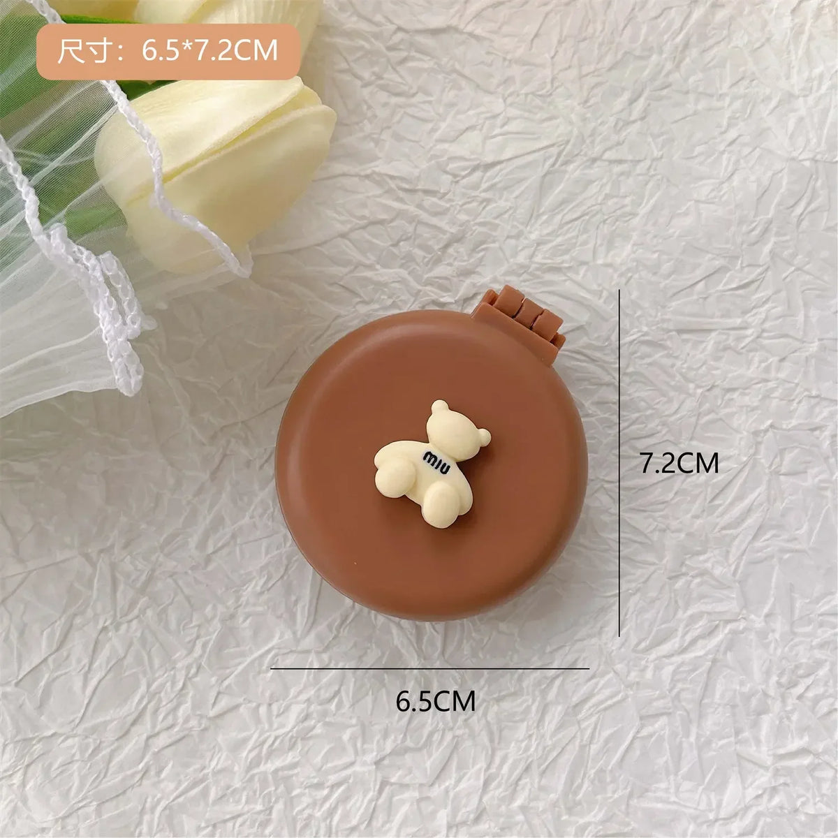 Cute Cartoon Foldable Comb Makeup Mirror Air Cushion