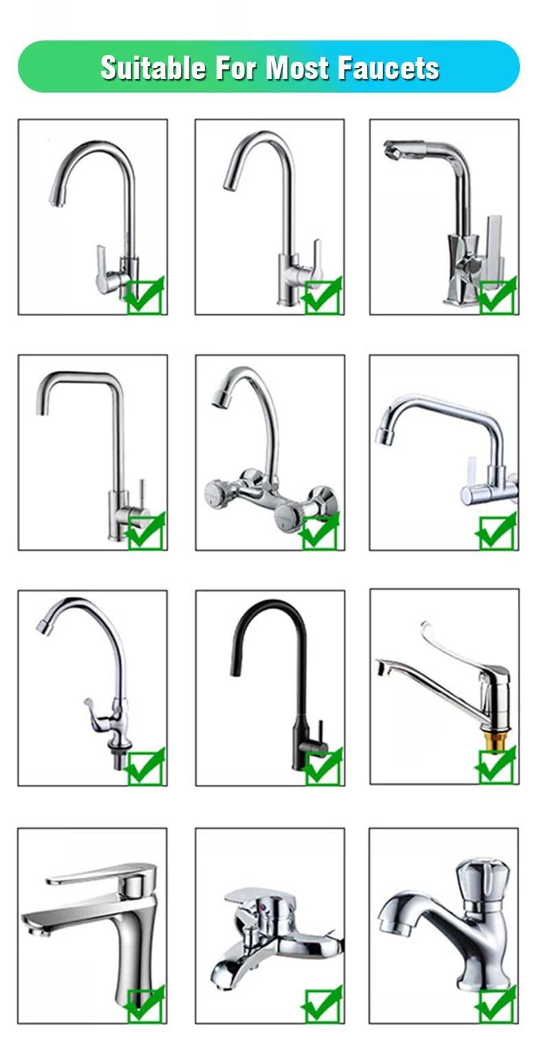 Faucet Extender 360 Degree Rotary Sink Faucet Bubbler
