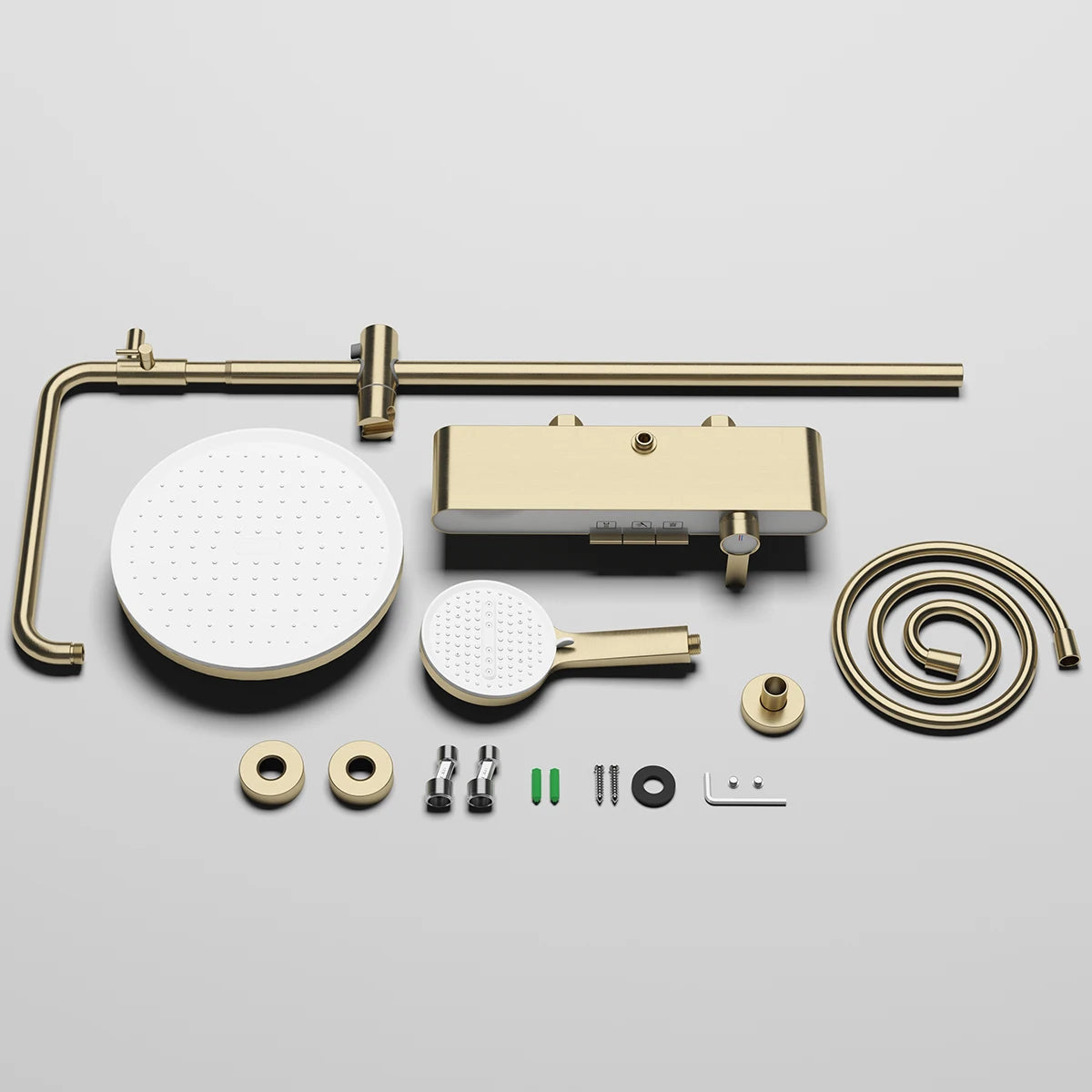 Cold Bathroom Shower System Faucets 12 Inch Round