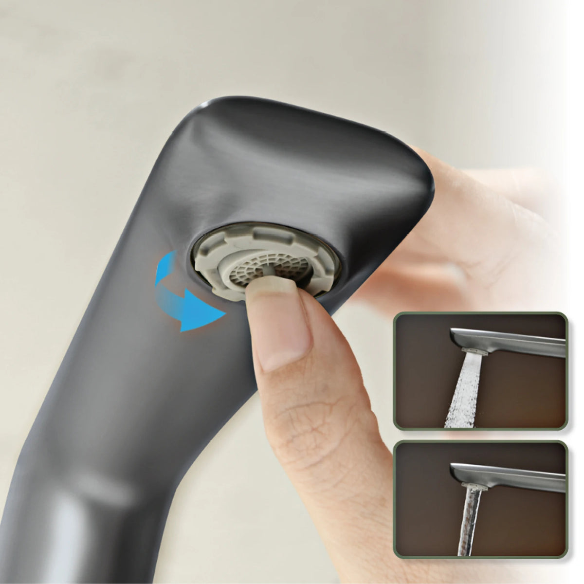 Aitana Luxury Chromium Brass Bathroom Faucet Simple Design