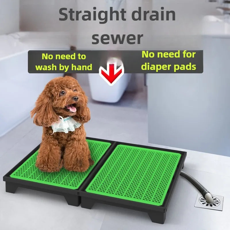 Flush Dog Toilet 28cm Enclosing Wall Large Dog