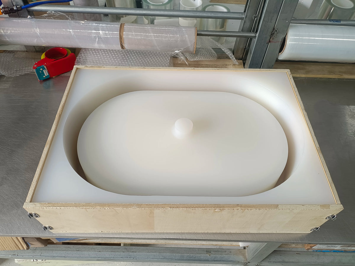 Circular Concrete Sink Silicone Mold Bathroom Square Sink
