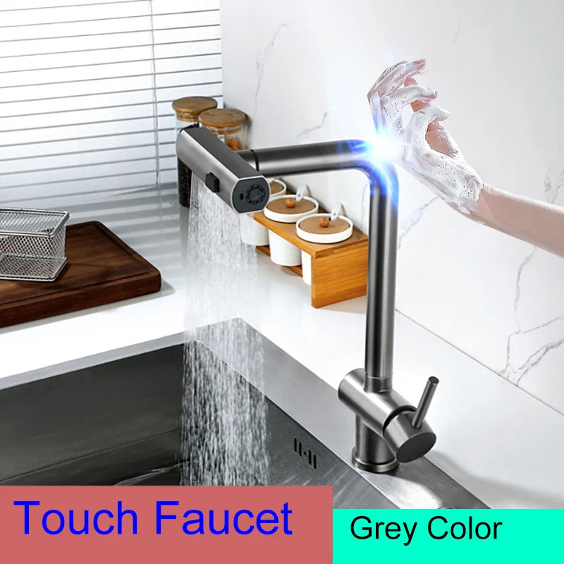 Cold Touch On Faucets Stainless Steel Pull Out