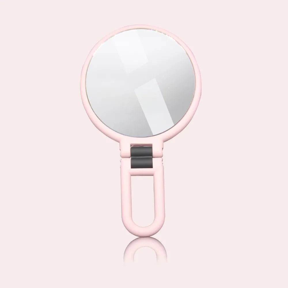 5/10/15x Handheld Mirror Rotation Adjustable Makeup Mirror Double