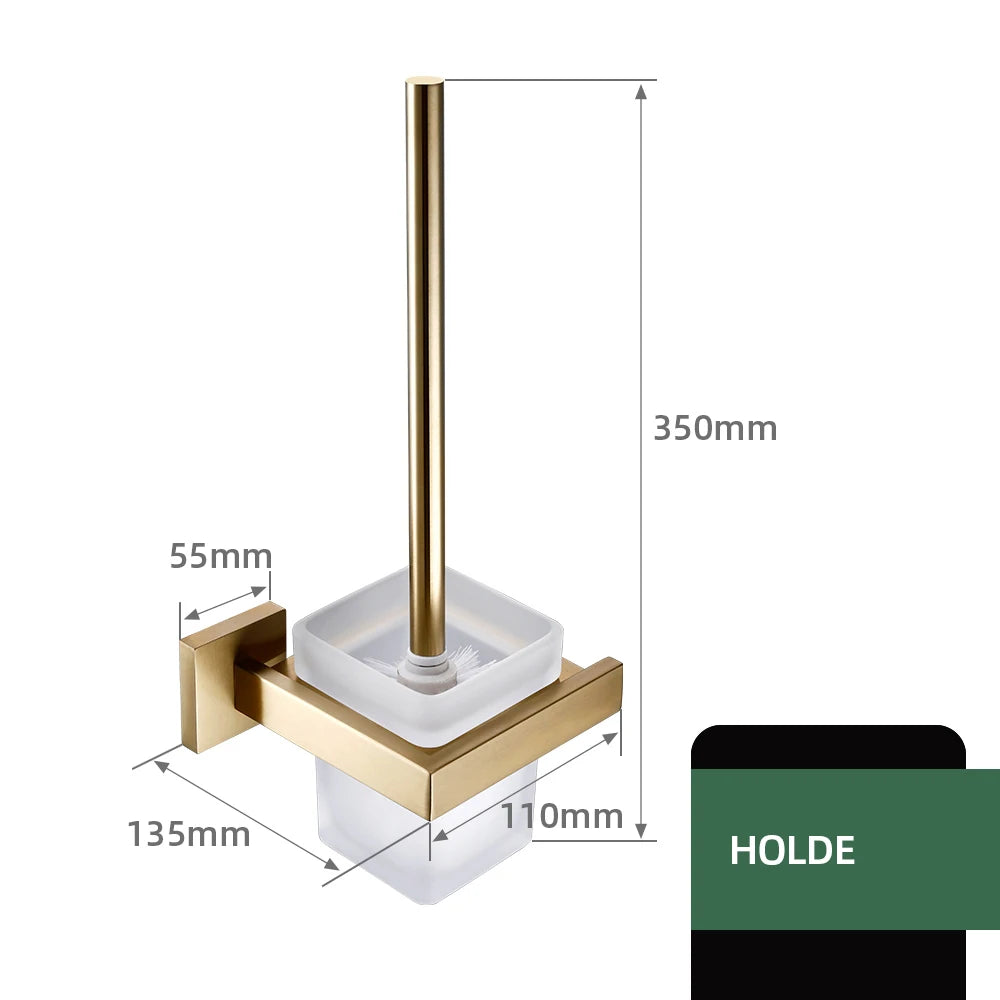 Matte Gold Towel Rack 304 Stainless Steel Towel