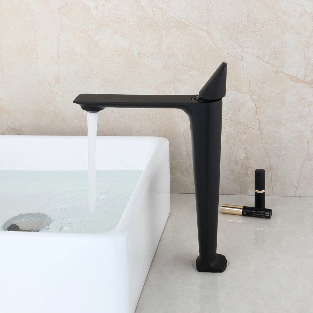 Kemaidi Rose Gold Bathroom Basin Sink Faucet Square