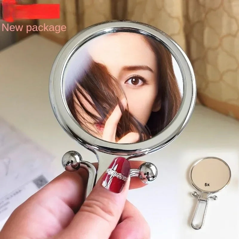 2/5/10x Bright Magnifying Makeup Mirror Handheld Vanity Mirrors