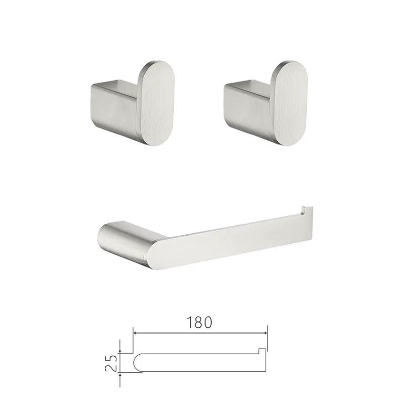 Bathroom Hardware Stainless Steel Bathroom Wall Mounted Towel
