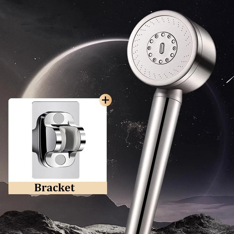 304 Stainless Steel Three-Speed Pressure-Boosting Shower Head