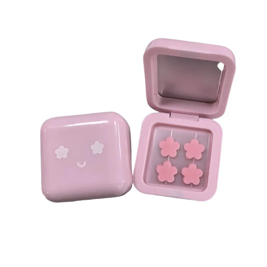Pink Petals Hydrocolloid Pimple Patches Mirror Storage Box