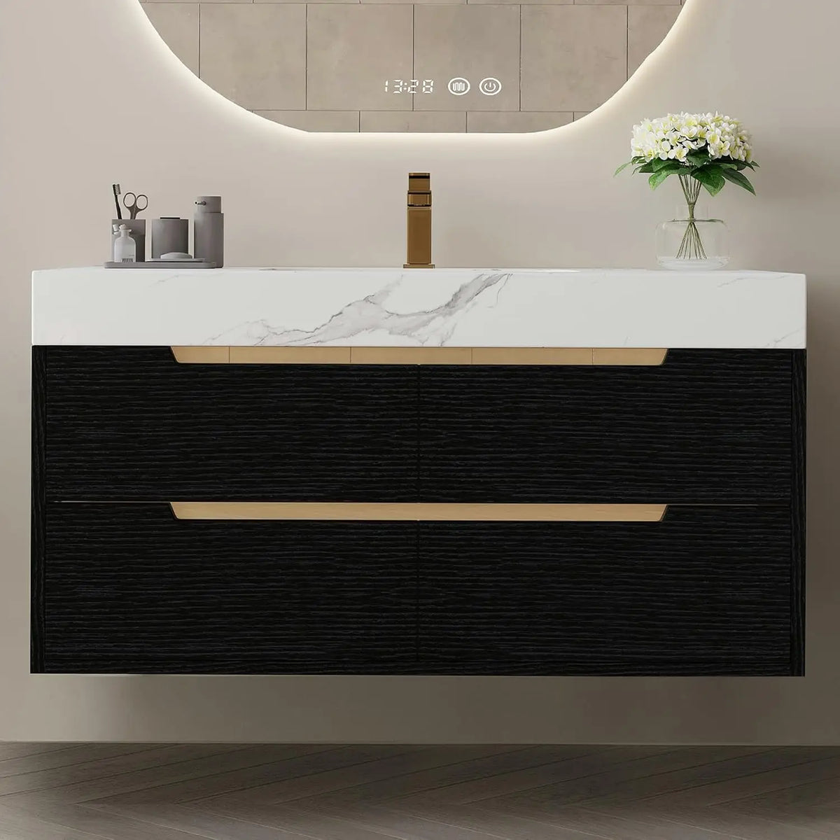 36 Modern Bathroom Vanity Ceramic Sink Sintered Stone