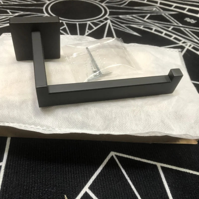 304 Stainless Steel Bathroom Matte Black Toilet Paper
