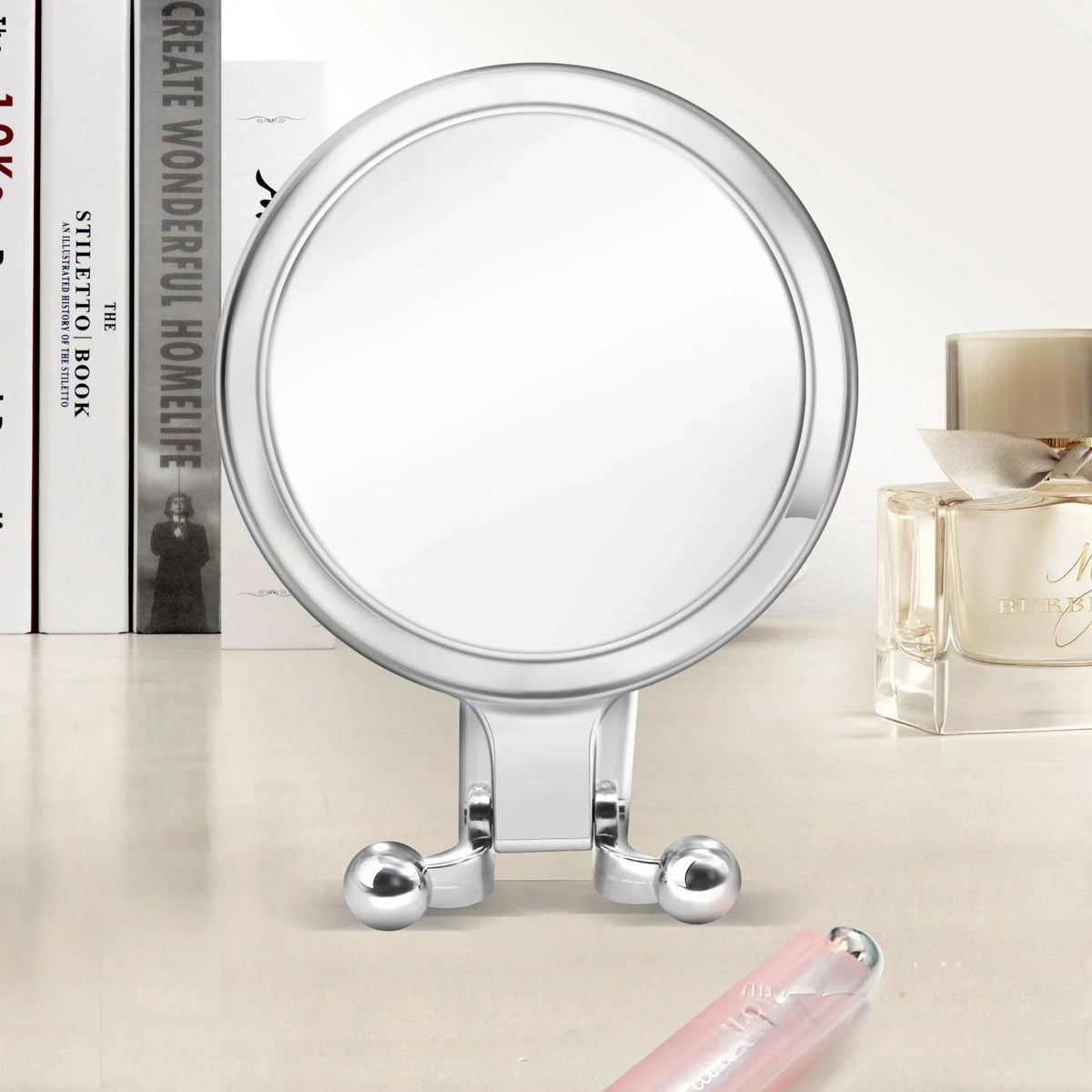 2/5/10x Bright Magnifying Makeup Mirror Handheld Vanity Mirrors