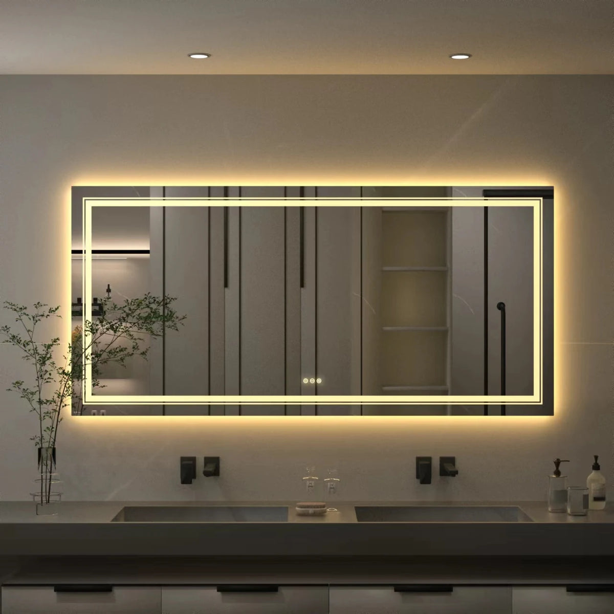 Luvodi 180cm Extra Large Wall Mounted Vanity Dressing