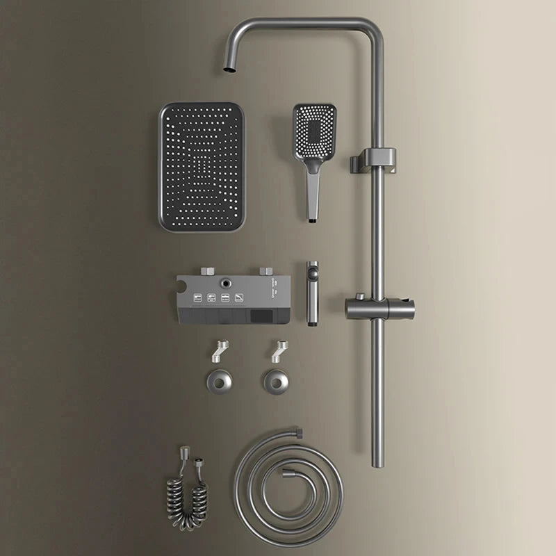 Bathroom Shower Led Display Piano Keys Bath Shower