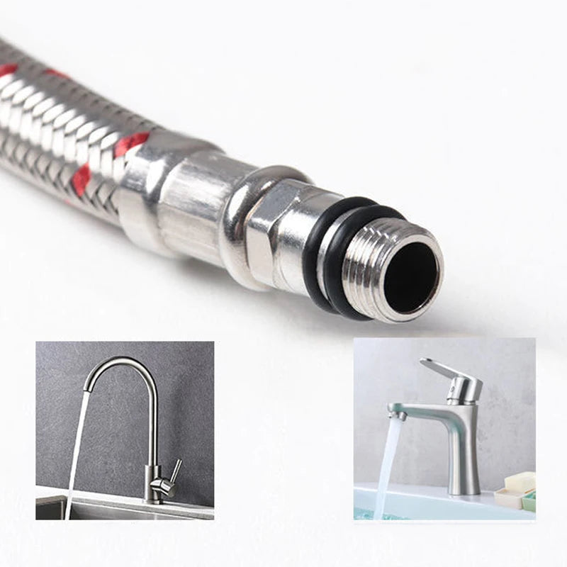 Bathroom Basin Faucet Stainless Steel Handle Sink Faucets
