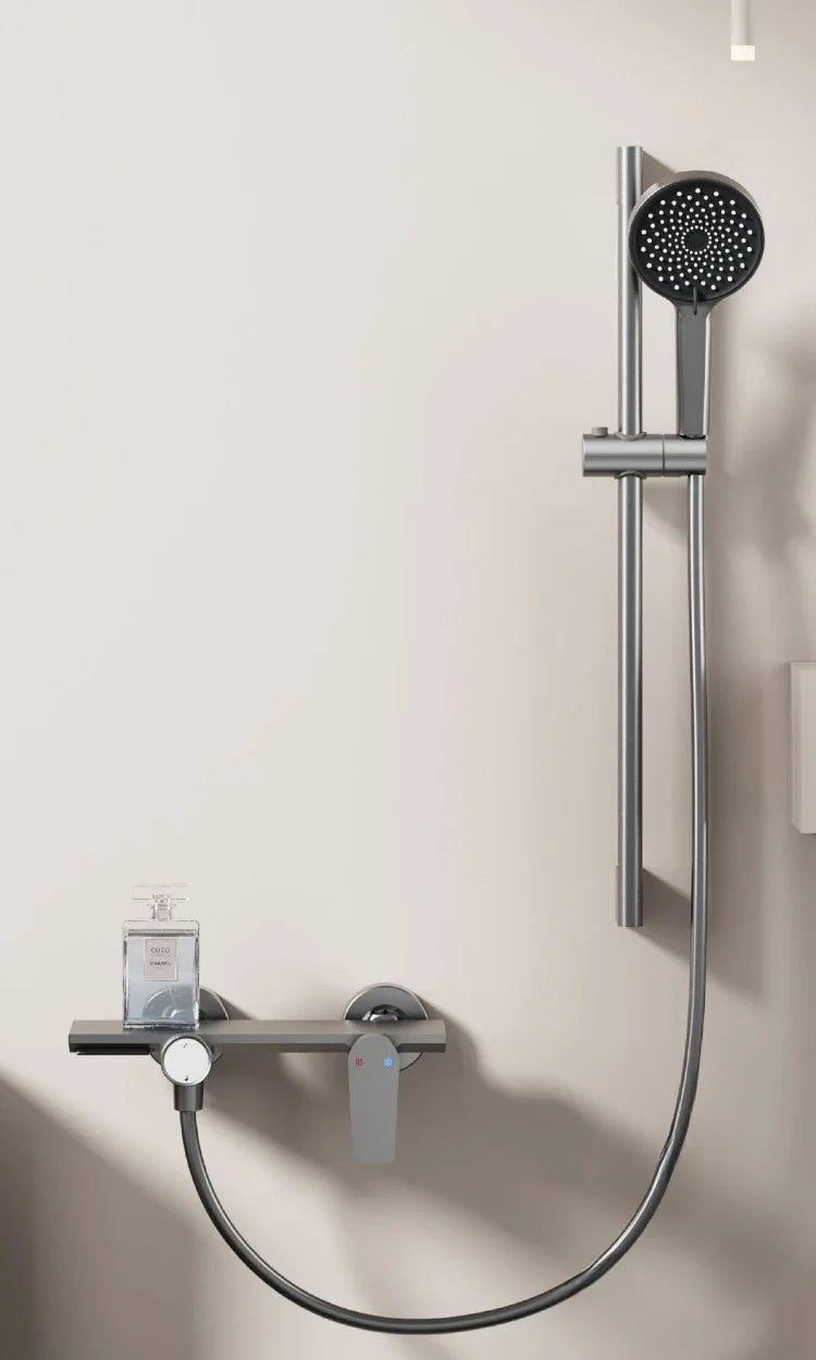 Two Ways Water Outlet Bathroom Shower System Wall