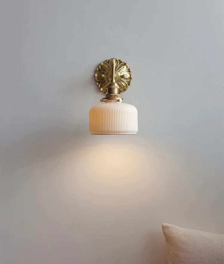Iwhd Nordic Modern Led Wall Lamps Sconce Copper