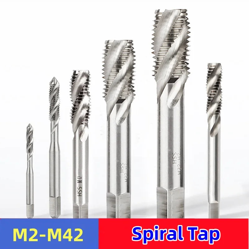 Metric Hss Spiral Flute Tap Machine Thread Screw