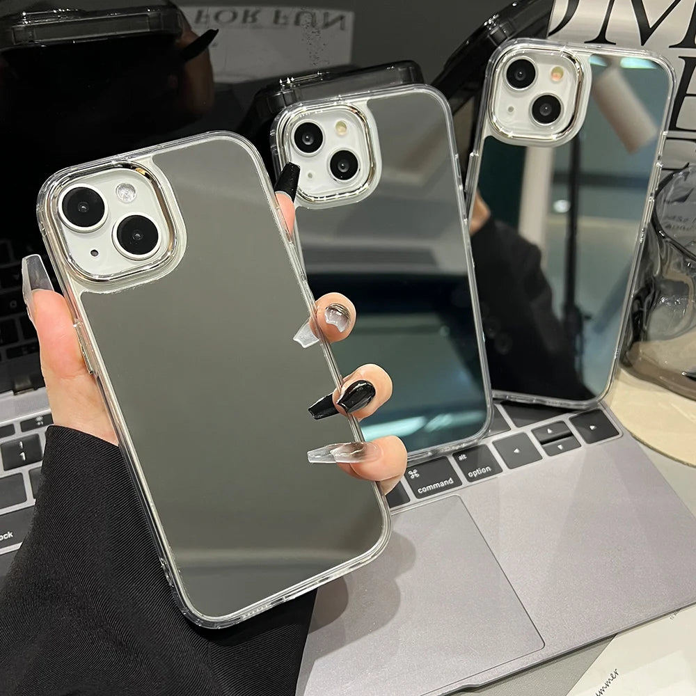 Luxury Acrylic Makeup Mirror Phone Case Iphone 17