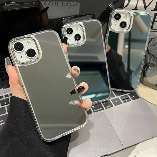 Luxury Acrylic Makeup Mirror Phone Case Iphone 17