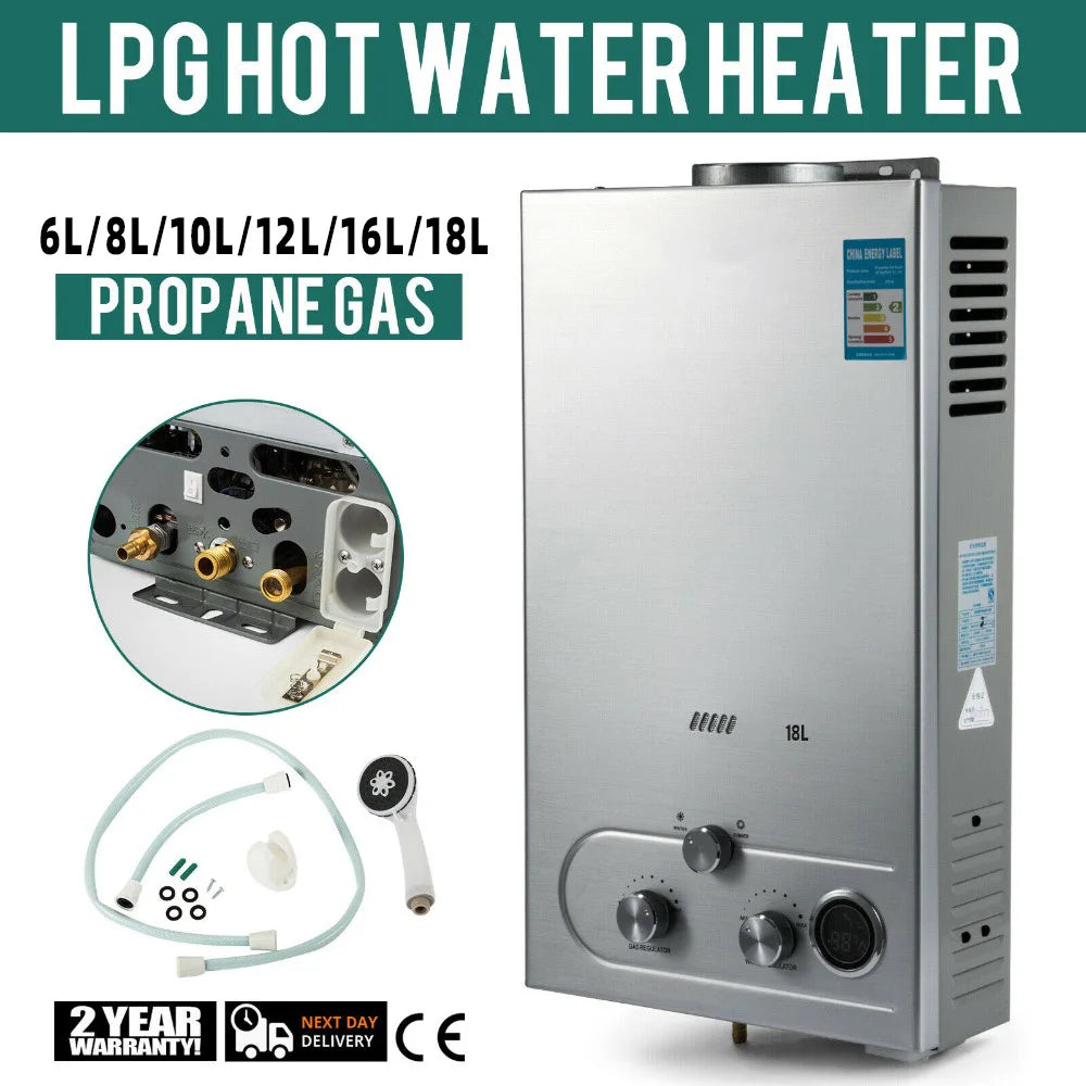 Vevor 6l/8l/10l/12l/16l/18l Propane Gas Lpg Tank Less Water