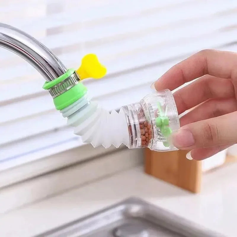 Anti-Splashing Faucet Can Rotate Extend Filter Universal Water