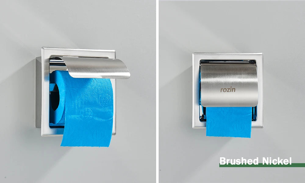 Rozin Waterproof Toilet Paper Holder Stainless Steel Wall