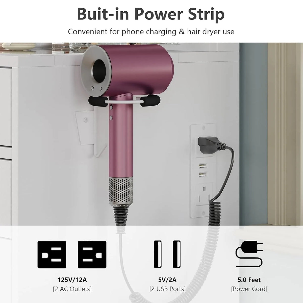 Makeup Vanity Lighted Mirror Charging Station Light Modes