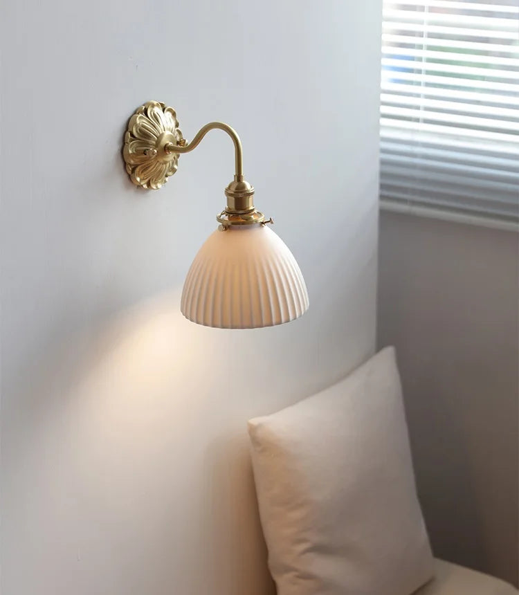 Iwhd Nordic Modern Led Wall Lamps Sconce Copper