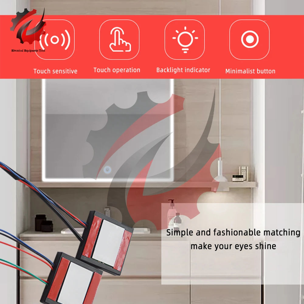 Dc 5-12v Bathroom Mirror Switch Led Inductive Dimming