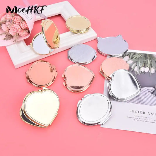 1pcs Cosmetic Magnifying Make Up Mirror Round Pocket