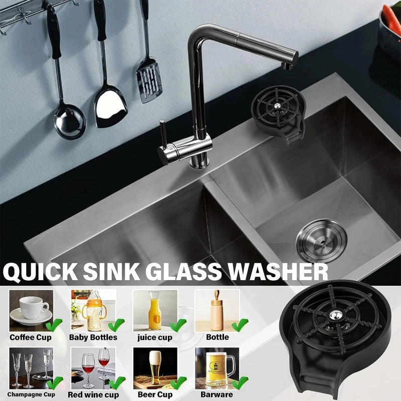 Abs High Pressure Automatic Glass Cup Washer Sink