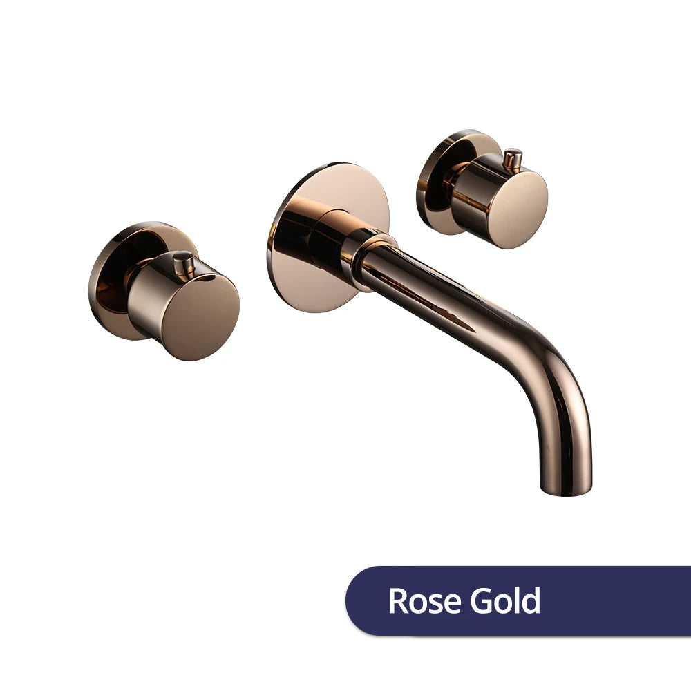 Brushed Rose Gold Basin Faucet 100 Solid Brass