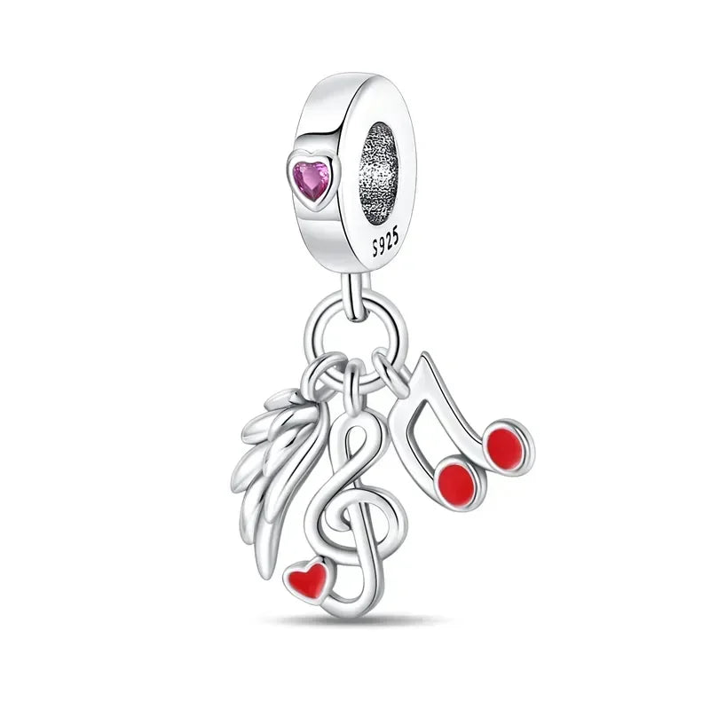 925 Sterling Silver Red Medicine Cabinet Pendant Charms