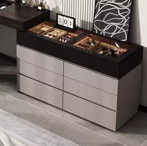 Italian Minimalist Vanity Table Drawer Storage Bedroom Corner