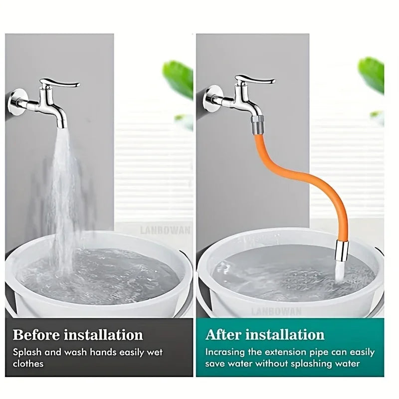 Sink Faucet Extender Hose Universal Bathroom 360 Rotating