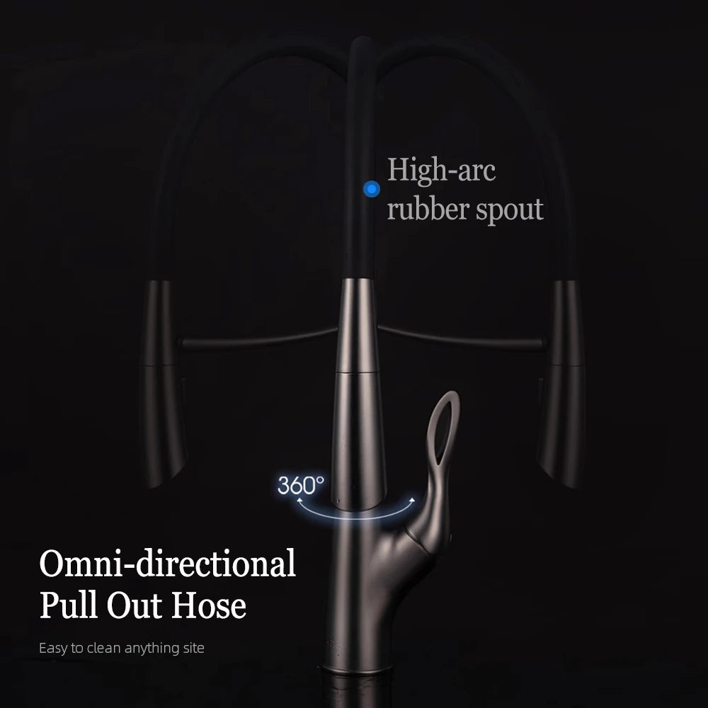 Pull Out Sensor Faucet Handle Digital Display Pull