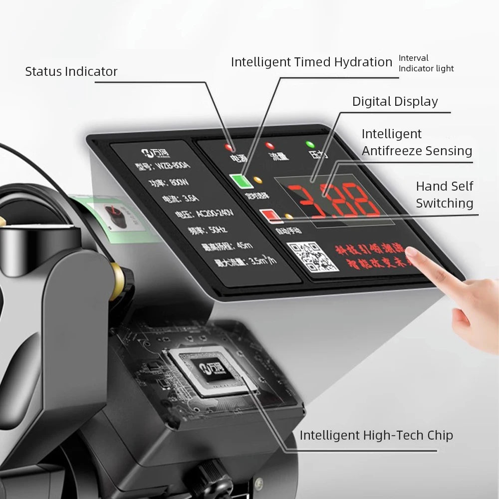 220v Digital Display Booster Pump Automatic Tap Water