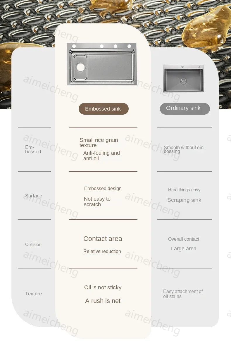 304 Stainless Steel Sink Silver Large Slot Wash