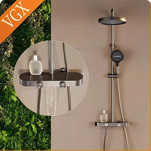 Vgx Gold Shower System Bathroom Shower Faucet 3-Way