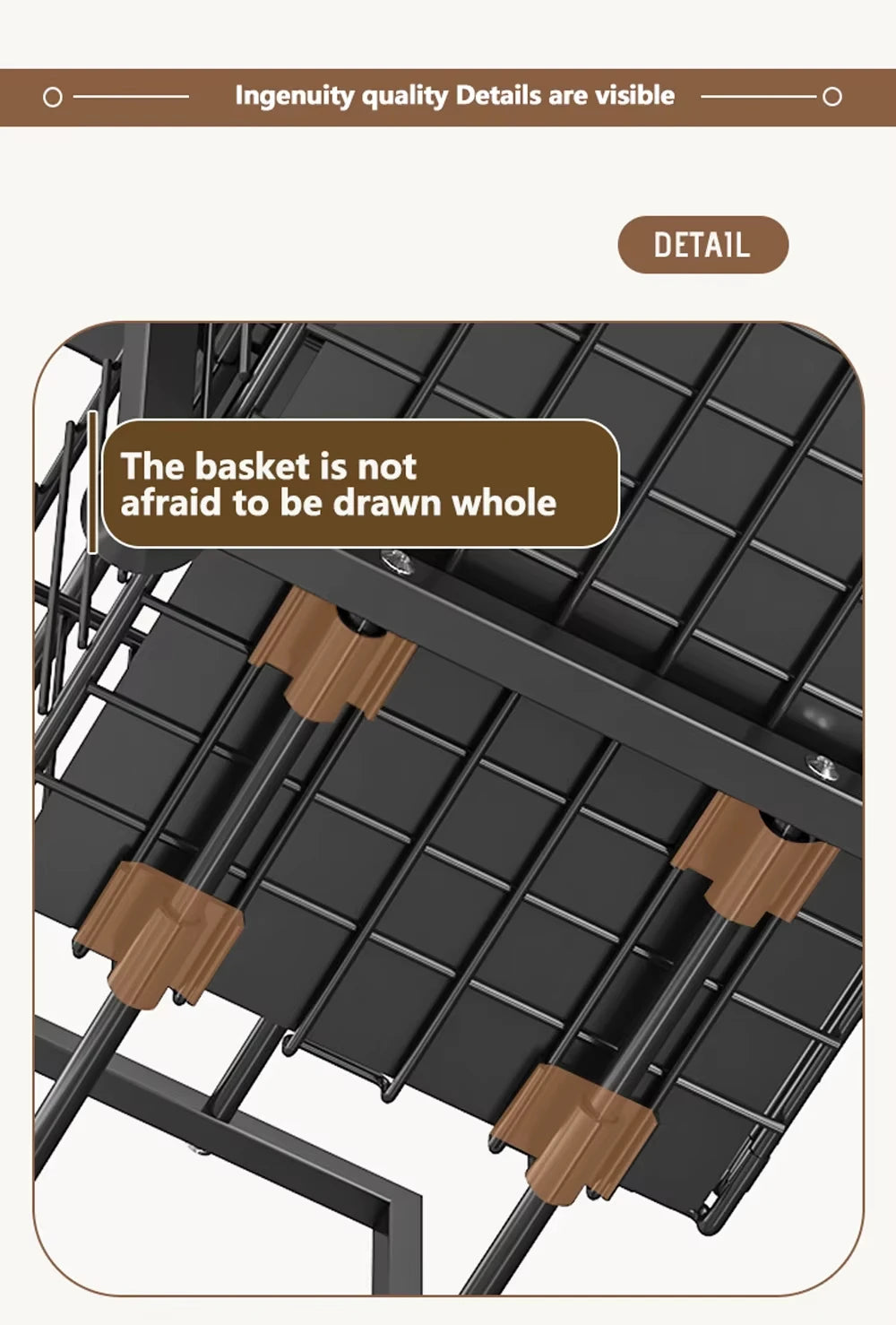 Layer Pull Out Cabinet Organizer Adjustable Storage Under-Sink
